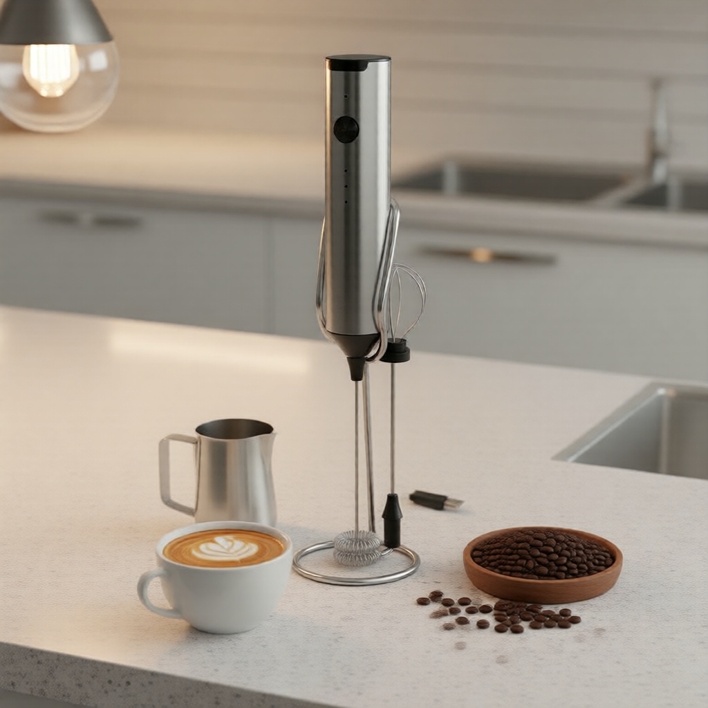 Batedor Elétrico Manual: Batedor de Matcha Recarregável e Batedor de Ovos para Café