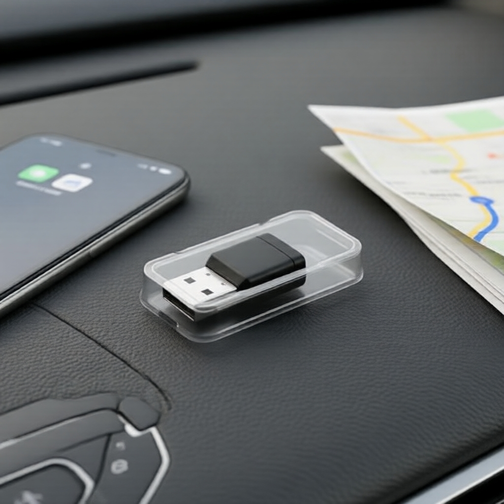 Kit Adaptador CarPlay Sem Fio: Converte Conexão com Fio para Sem Fio, Emparelhamento Automático Inteligente