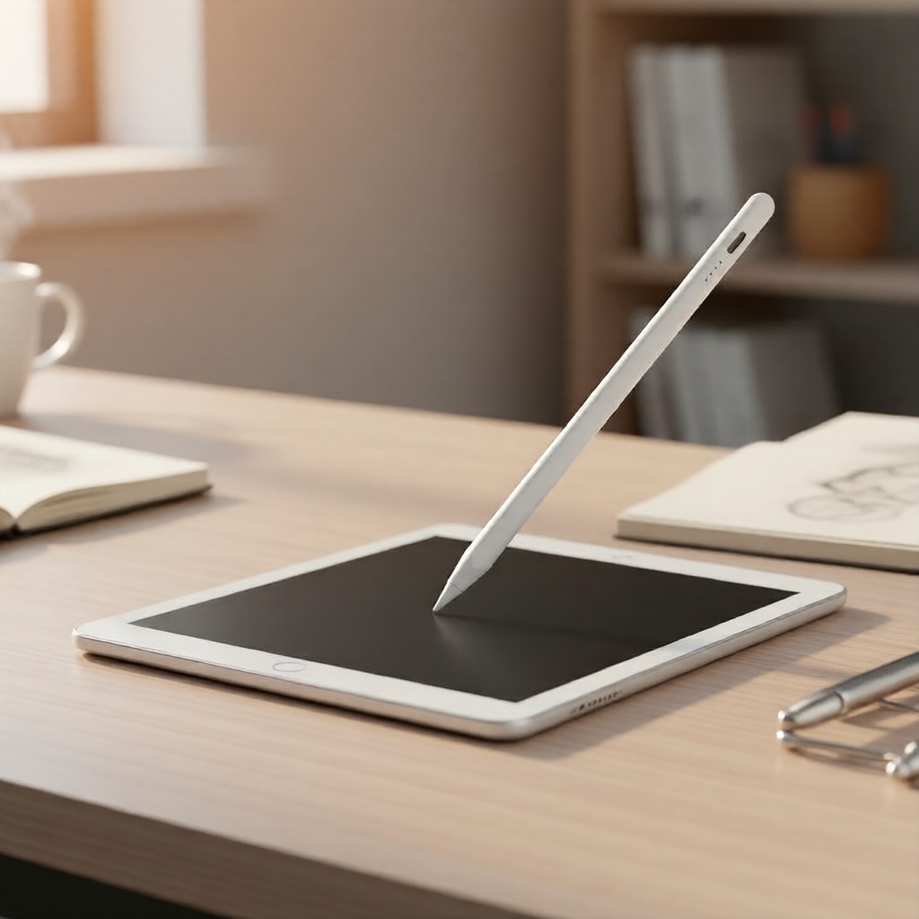 Caneta Universal Stylus para iPad (2018-2024): Compatível com Apple Pencil 1/2, Rejeição de Palma para iPad Pro