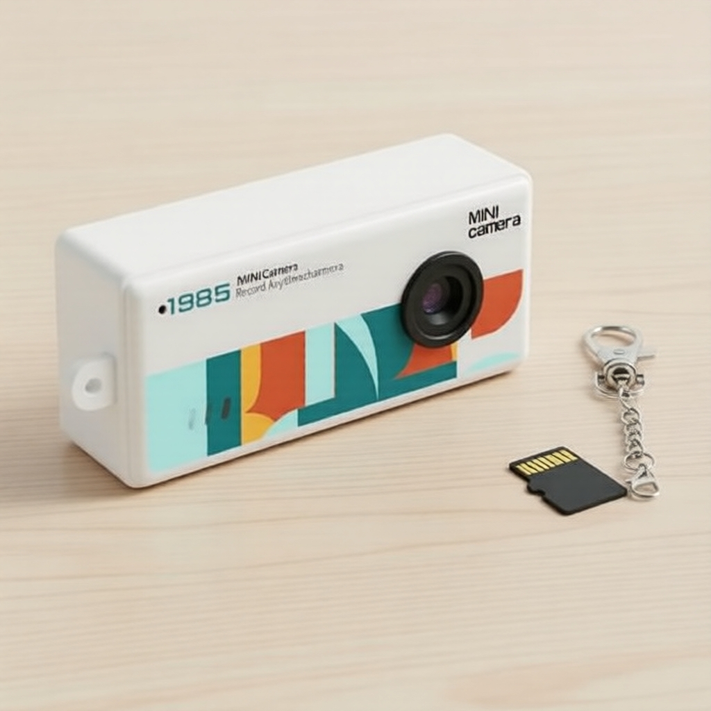 Câmera Mini Chaveiro 32GB, Câmera Retrô Mini, Colecionável Vintage para Crianças e Adultos, Presente de Viagem e