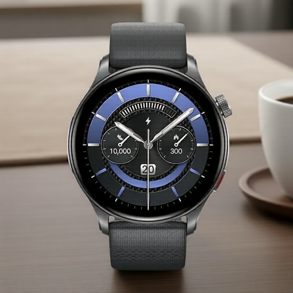 Zeblaze Btalk 3 GPS 1.43 Smartwatch AMOLED, Pulseira Dupla, Chamada/Frequência Cardíaca/SpO2/Monitoramento de Estresse