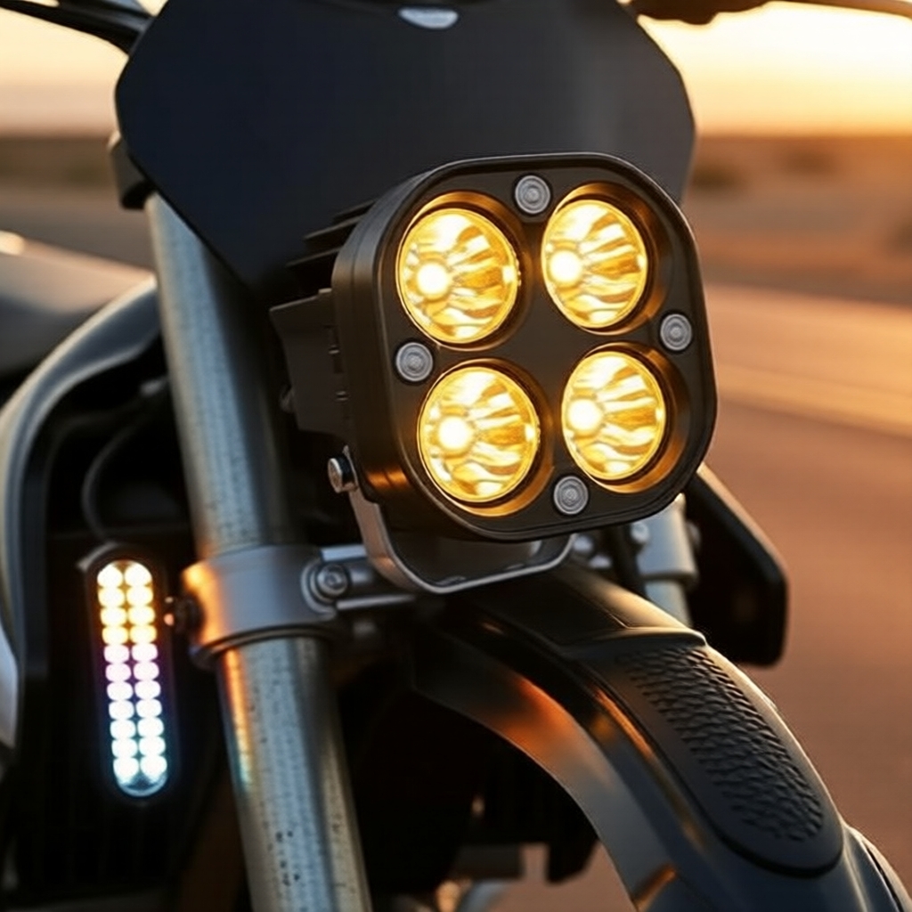 Lanterna LED à prova d'água para carros offroad e scooters – resistente à poeira e a impactos