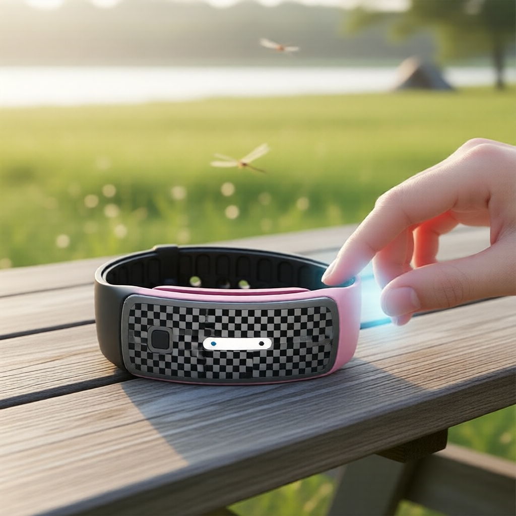 Pulseira ultrassônica portátil para mosquito e repelente eletrônico de insetos