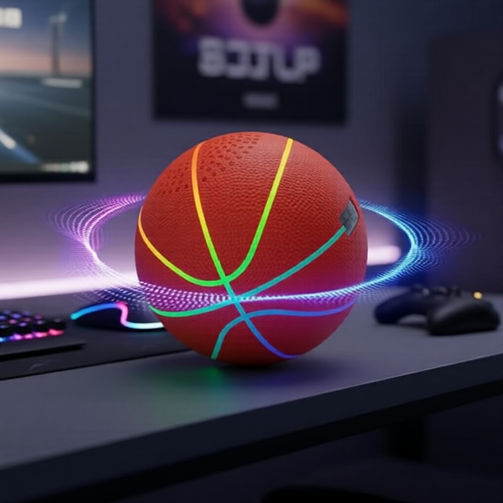 Caixa de Som Bluetooth com Luzes para Festa, Basebol/Basquete/Futebol para Uso ao Ar Livre