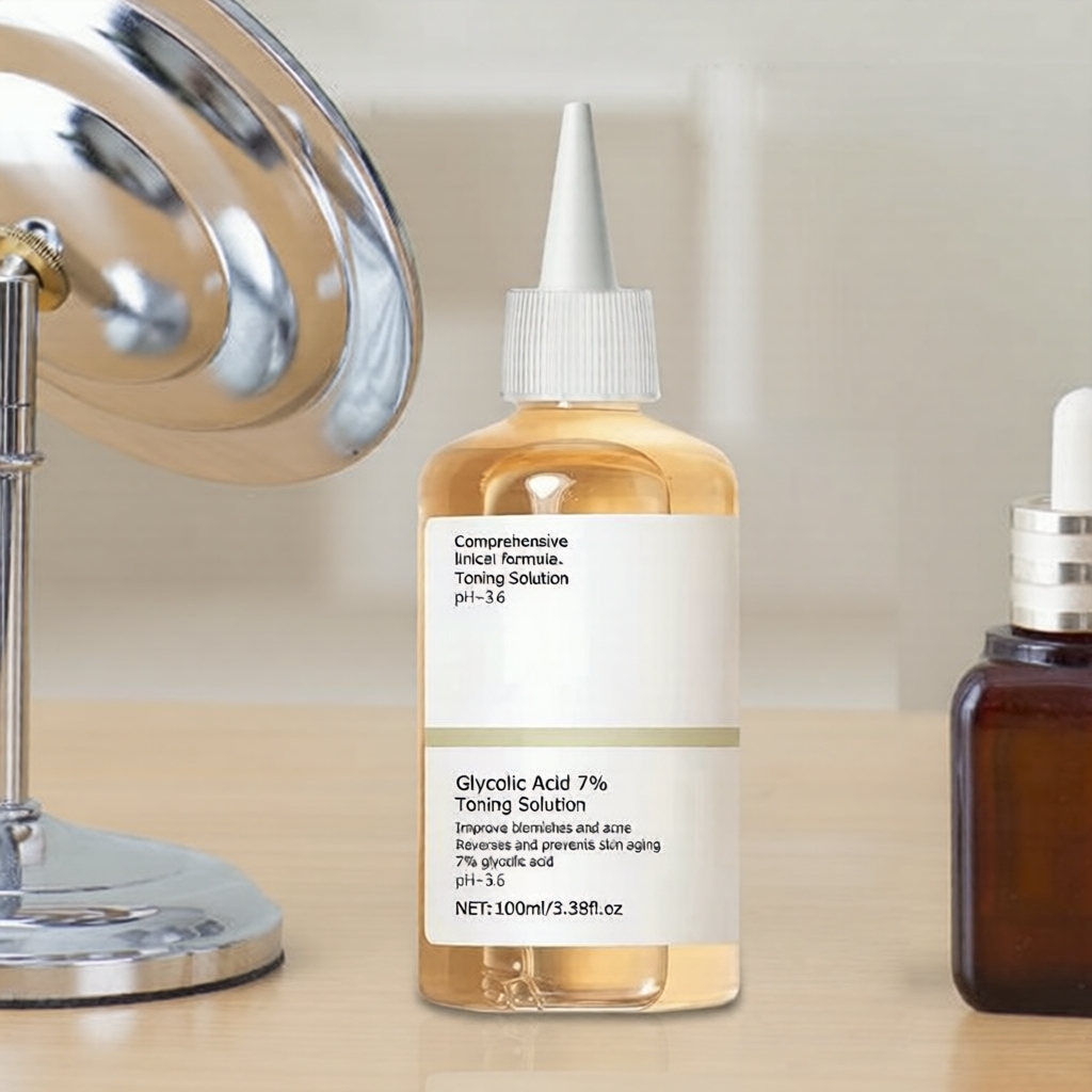 7% de Ácido Glicólico Tônico Esfoliante - Combate a Acne e Pele Opaca, Amacia e Hidrata 100 ml