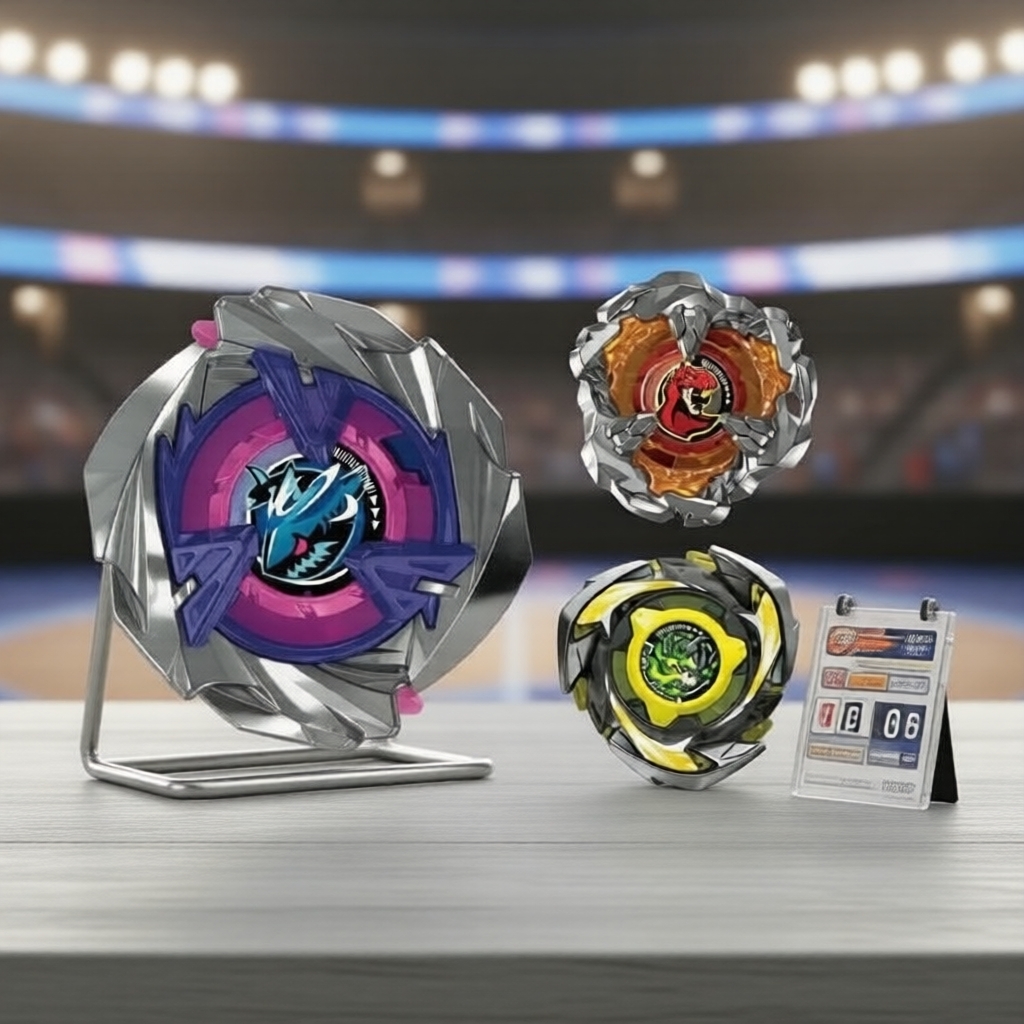 Conjunto Bey X UX 15 Shark Scale Deck Beyblade Xtreme para Crianças, Meninos, Brinquedo Giratório Burst de Formatura com
