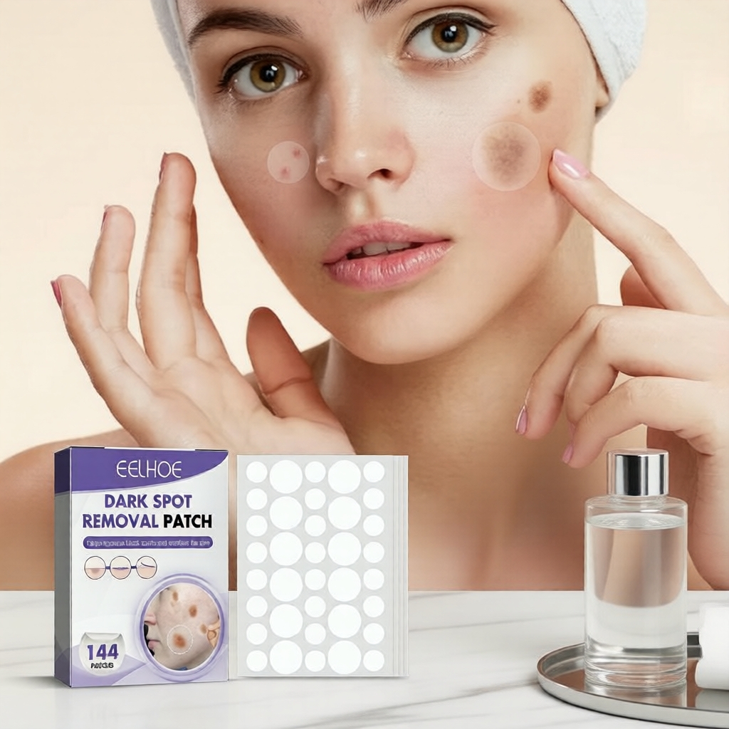 Remendo de 8 horas para manchas escuras com Niacinamida e Vitamina C, raiz de alcaçuz, atua nas manchas e ilumina o tom