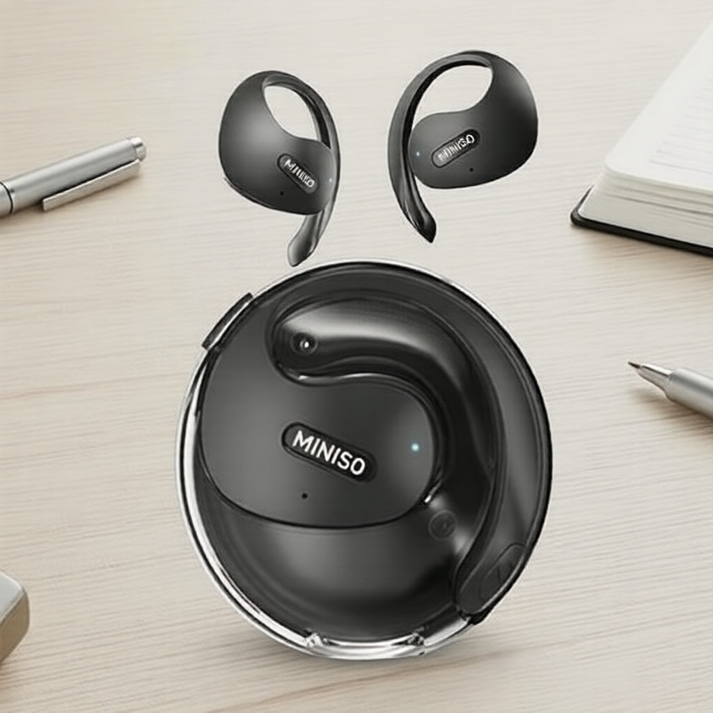 MINISO Fones de ouvido sem fio X15 Pro OWS, fones esportivos à prova d'água, fones de ouvido bluetooth abertos com