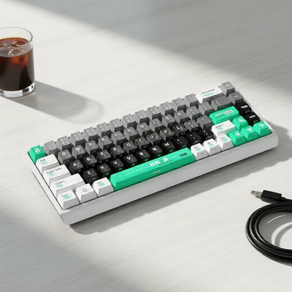 135 teclas, PBT Kaiju, perfil Cherry, sublimação lateral, para 61/64/68/87/96/104/108