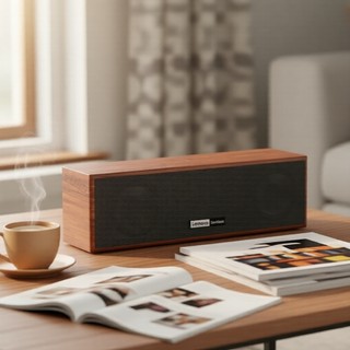 Lenovo C01 Caixas de Som para Computador, Som Surround 360° e Graves Profundos, Caixa de Som Compacta para Mesa