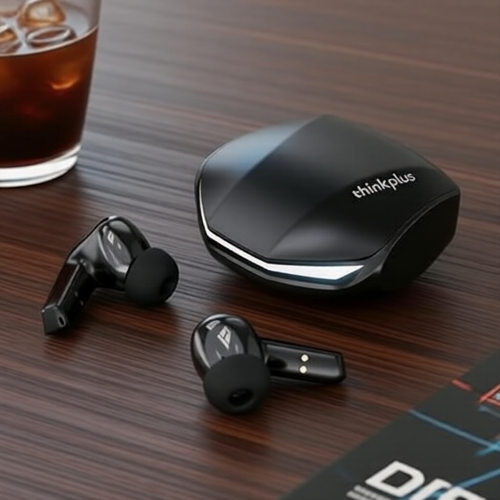 Fones de ouvido para jogos Bluetooth Lenovo GM2 PRO - Som HiFi, luz LED, bateria de longa duração, à prova d’água,