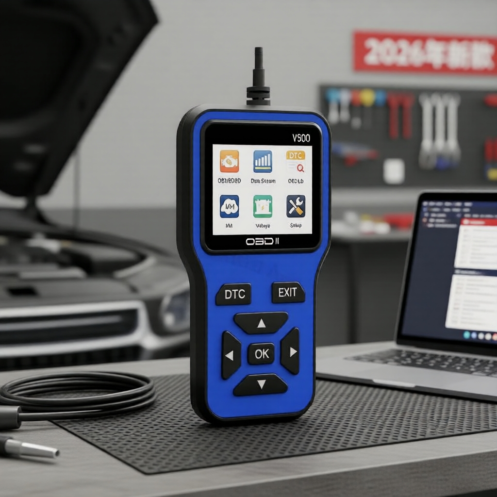 Leitor de Códigos Scanner Automotivo OBD2 V500 - Ferramenta de Diagnóstico Completa para Mecânicos