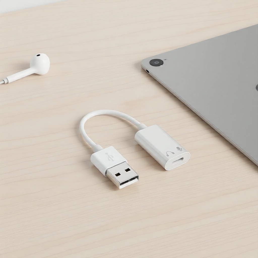 Cabo adaptador de áudio para tomada de fone de ouvido 3,5 mm HdoorLink, conversor USB-A para iOS