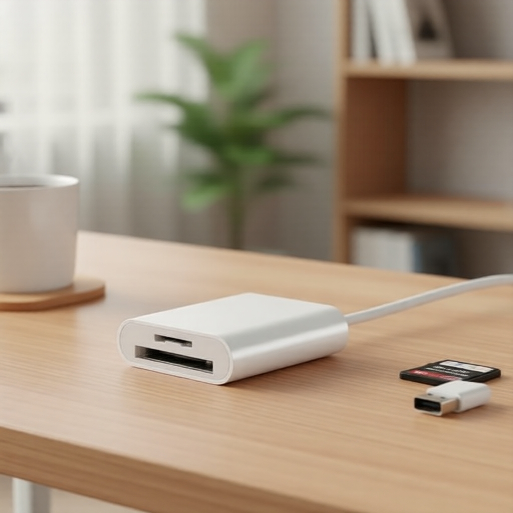 Adaptador OTG Tipo C com 2 em 1: Leitor de SD/TF e USB-C para Compact Flash