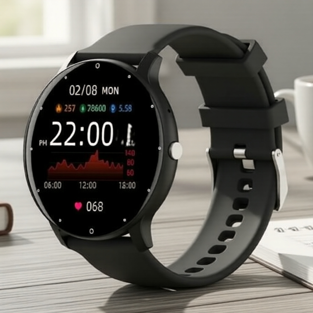 Zl02 Smartwatch Unissex 2026, à prova d’água, com monitoramento de saúde e atividades