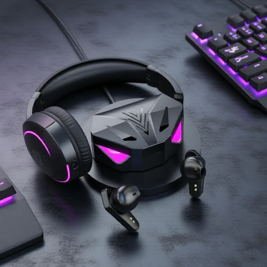 Fones de Ouvido Bluetooth Sem Fio X15 Pro, Som de Alta Fidelidade para Jogos, Cancelamento Ativo de Ruído, Conforto para