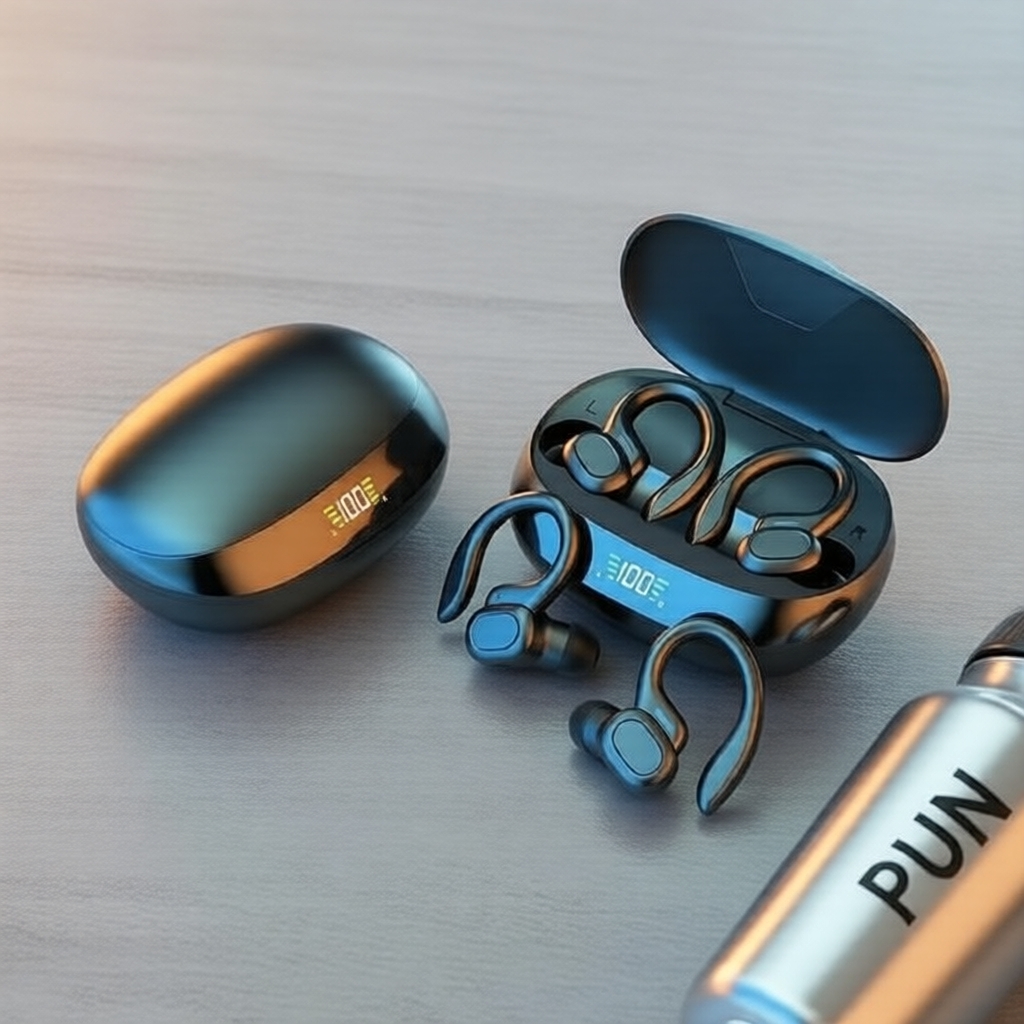 Fones de ouvido Bluetooth SP16 TWS 5.3, HiFi estéreo, redução ativa de ruído, ENC, longa duração, conexão estável,