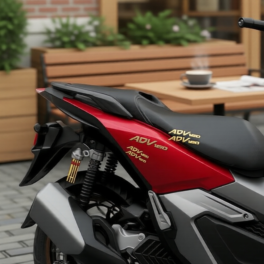 Conjunto de Adesivos de Emblema com Logo em Relevo 3D para Honda ADV