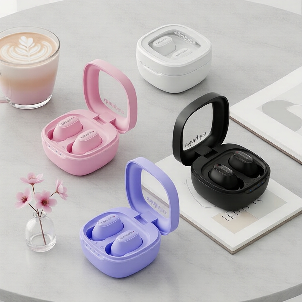 Fones de Ouvido Lenovo XT62 Mini Wireless, Bluetooth 5.3 TWS HiFi, Cancelamento de Ruído, Controle por Toque, Fones