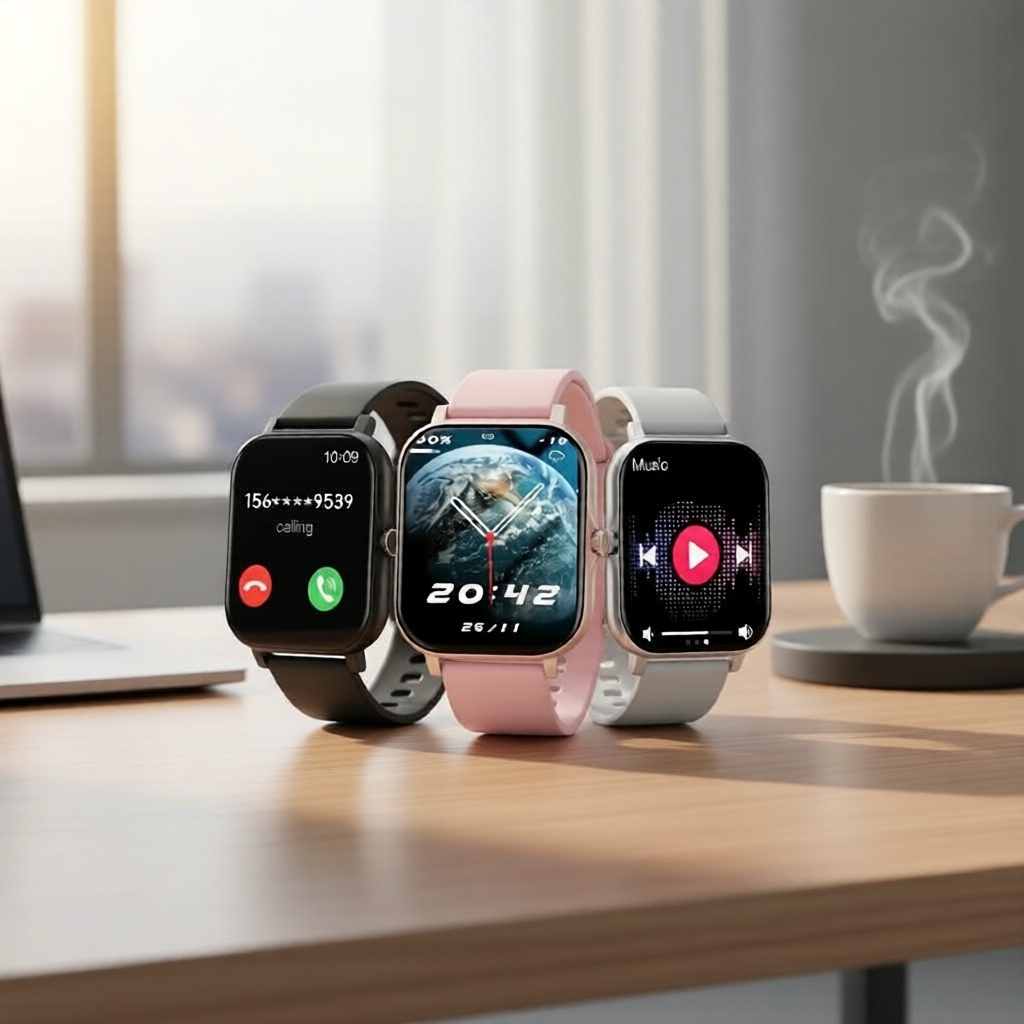 Smartwatch com suporte para chamadas e mensagens, rastreamento do sono e atividades, e mostrador personalizável para
