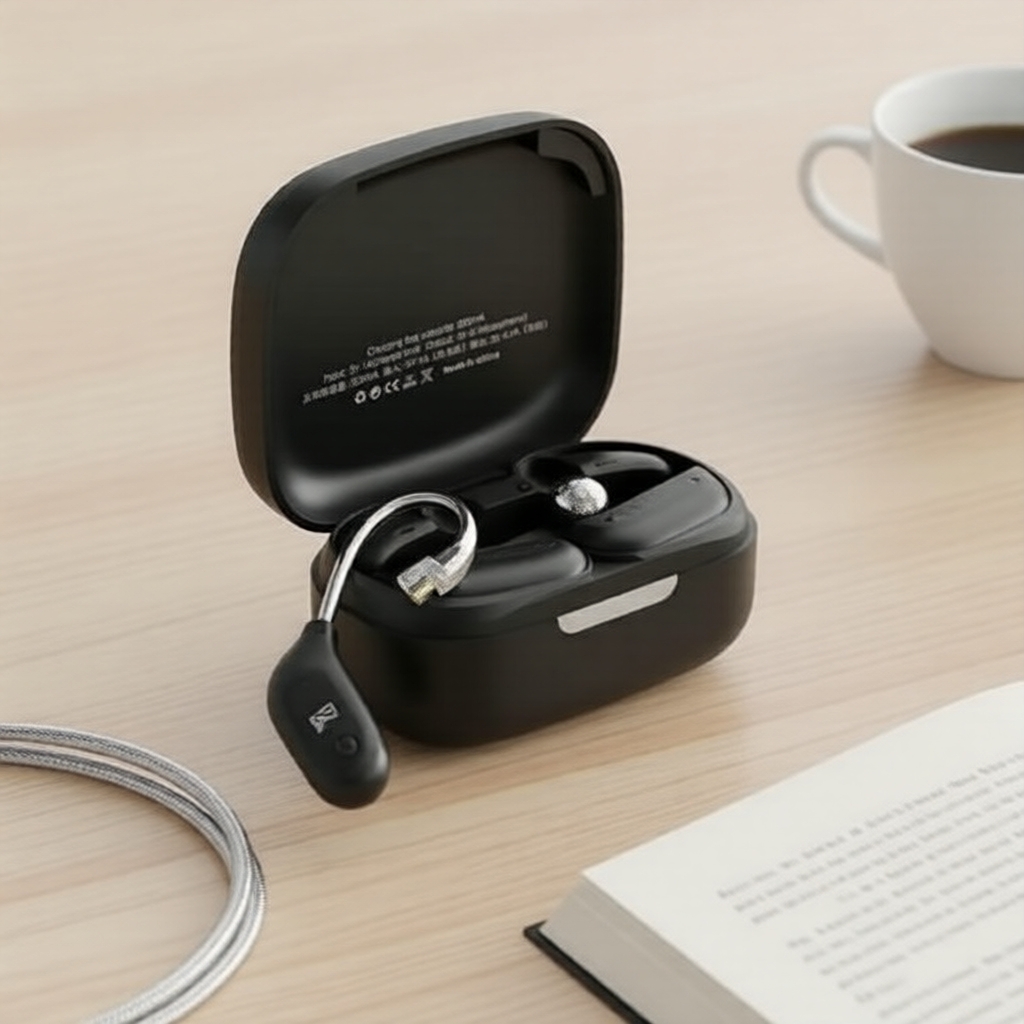 KZ AZ09 Bluetooth 5.2 Adaptador Wireless de Orelha com Estojo de Carregamento e Controle Touch para Fones KZ/TRN/CCA
