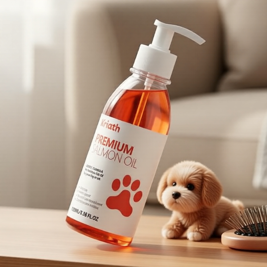 Óleo de Peixe Ômega-3 para Cães Doge&Orange – Com Vitamina E Adicionada, 100ml Suporte para Pelo Macio