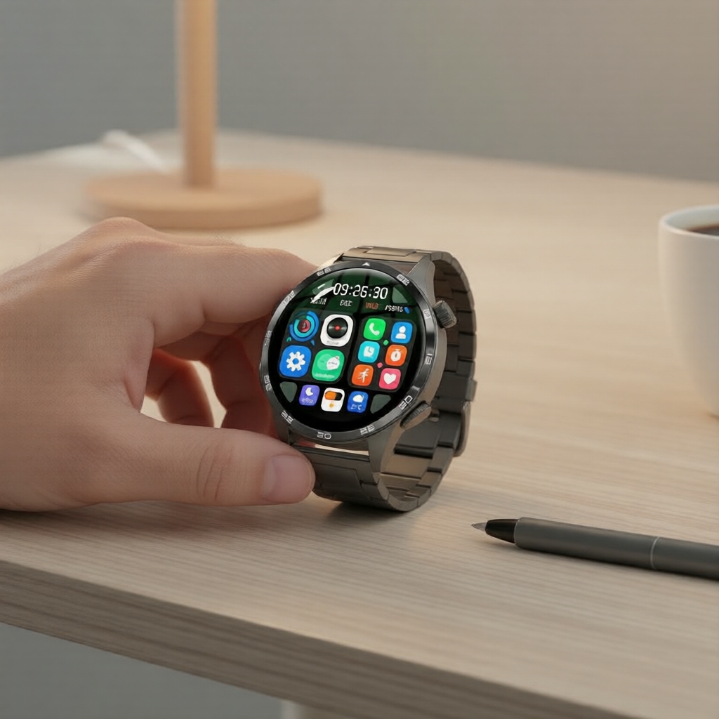 Gt5 Pro 2026 Smartwatch Masculino: Tela AMOLED HD, Monitoramento Cardíaco Integrado