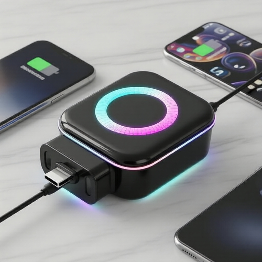 Adaptador Carregador Rápido USB-C com Corte Automático Inteligente 140W para Proteção de Bateria
