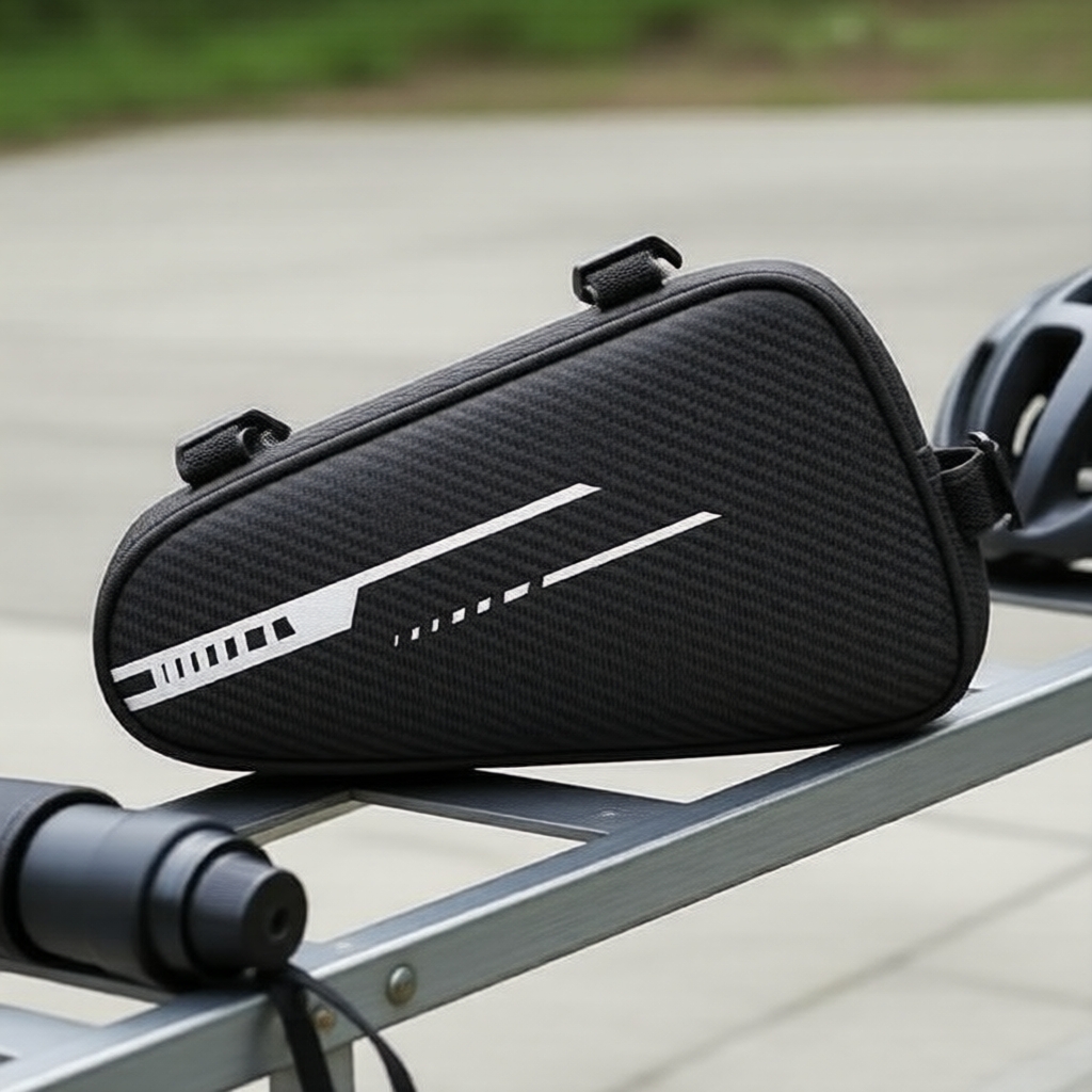 Bolsa Triangular de Tubo 1,2L para Bicicleta, Bolsa Frontal de Selim