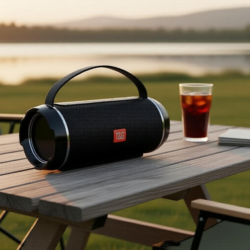 Caixa de Som T&G TG116c Elite, à prova d'água, com TWS, Bluetooth, Subwoofer potente e som estéreo