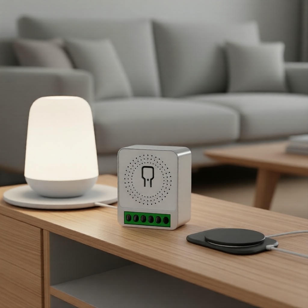 Mini WiFi Smart Switch 16A Controle De Voz Sem Fio Alexa Google Home
