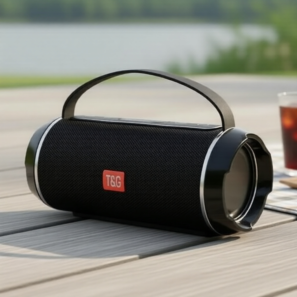 T&G TG116c Caixa de Som Bluetooth Sem Fio, Caixa de Som Elite à Prova d'Água com Subwoofer Potente e Som Estéreo