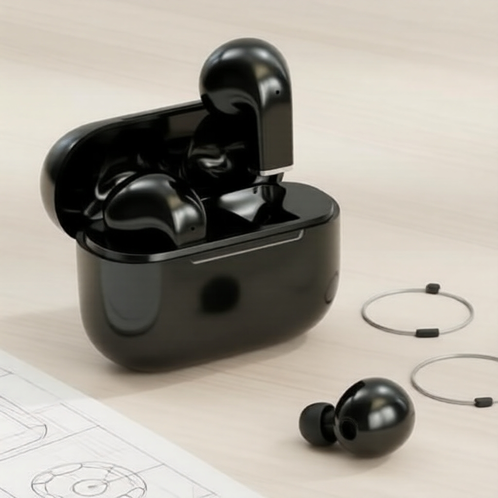 Fones de Ouvido HiFi Canceladores de Ruído Bluetooth 5.4 – Fones Esportivos com Controle por Toque e Estojo de
