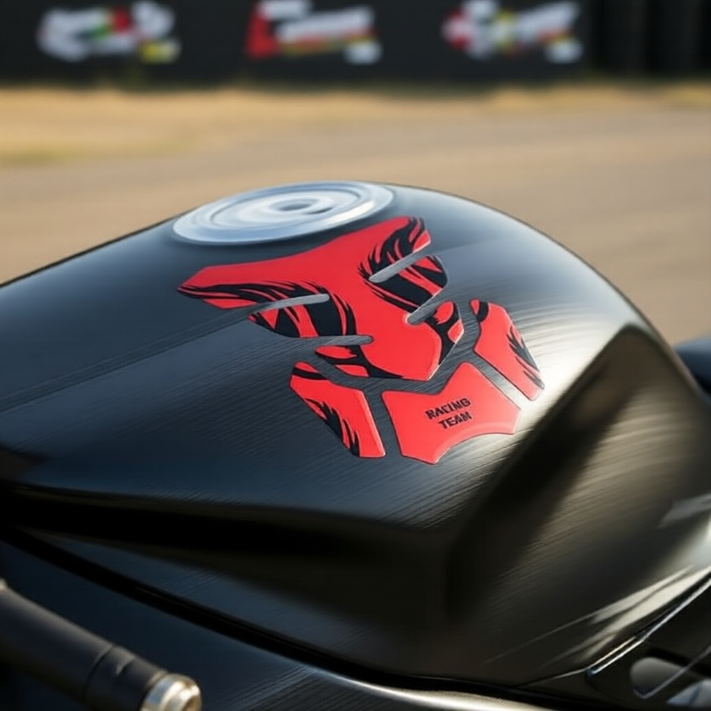 KEVANLY Adesivo Decorativo Protetor de Tanque 3D Anti-Risco para Motocicleta, Tanque de Combustível