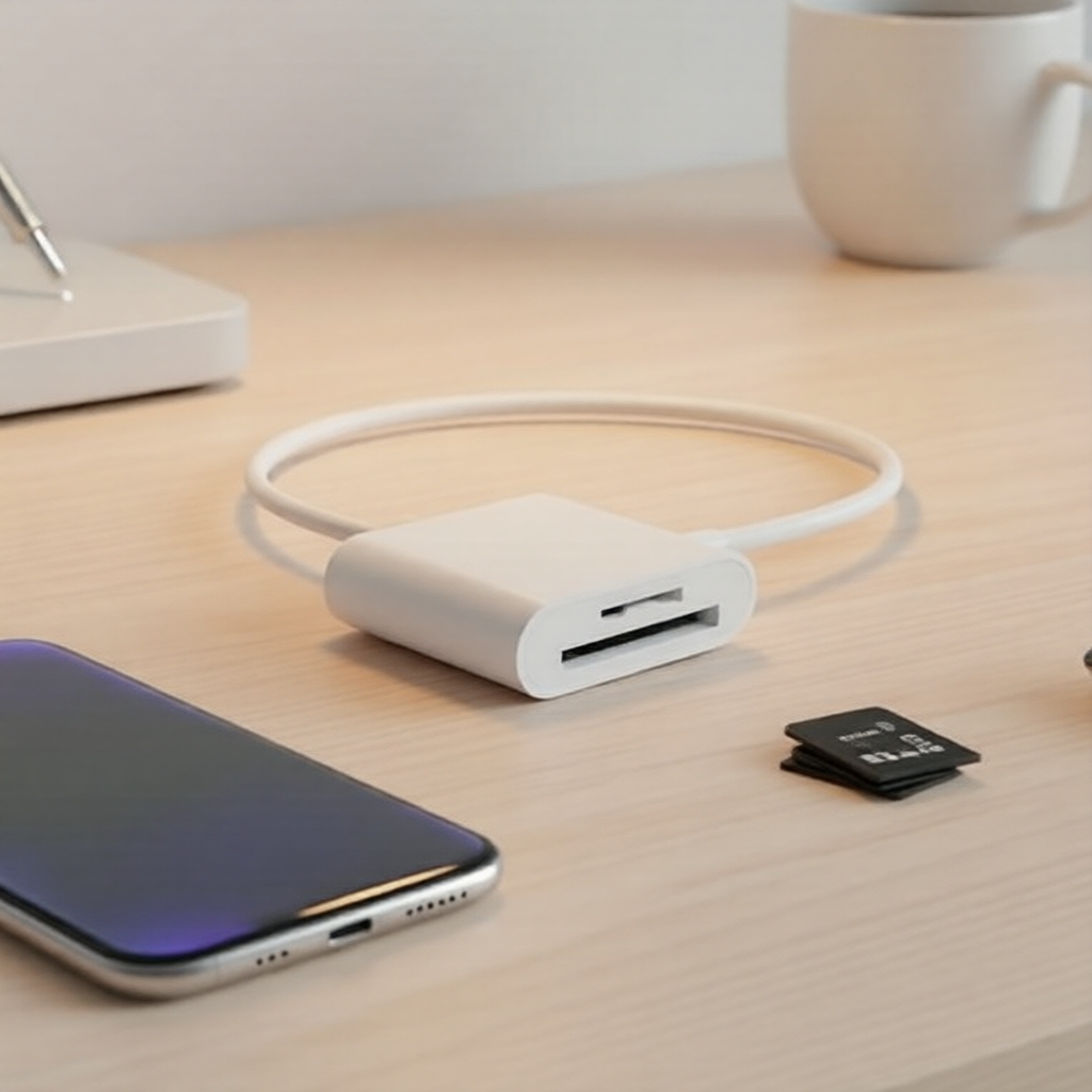 Hub OTG USB-C 2 em 1 para laptop/telefone com leitor de cartões SD/TF e slot para CF