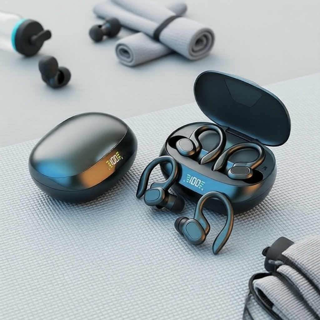 Fones de ouvido sem fio Sp16 TWS, estéreo HiFi, redução de ruído, fones Bluetooth com ENC, longa duração da bateria,