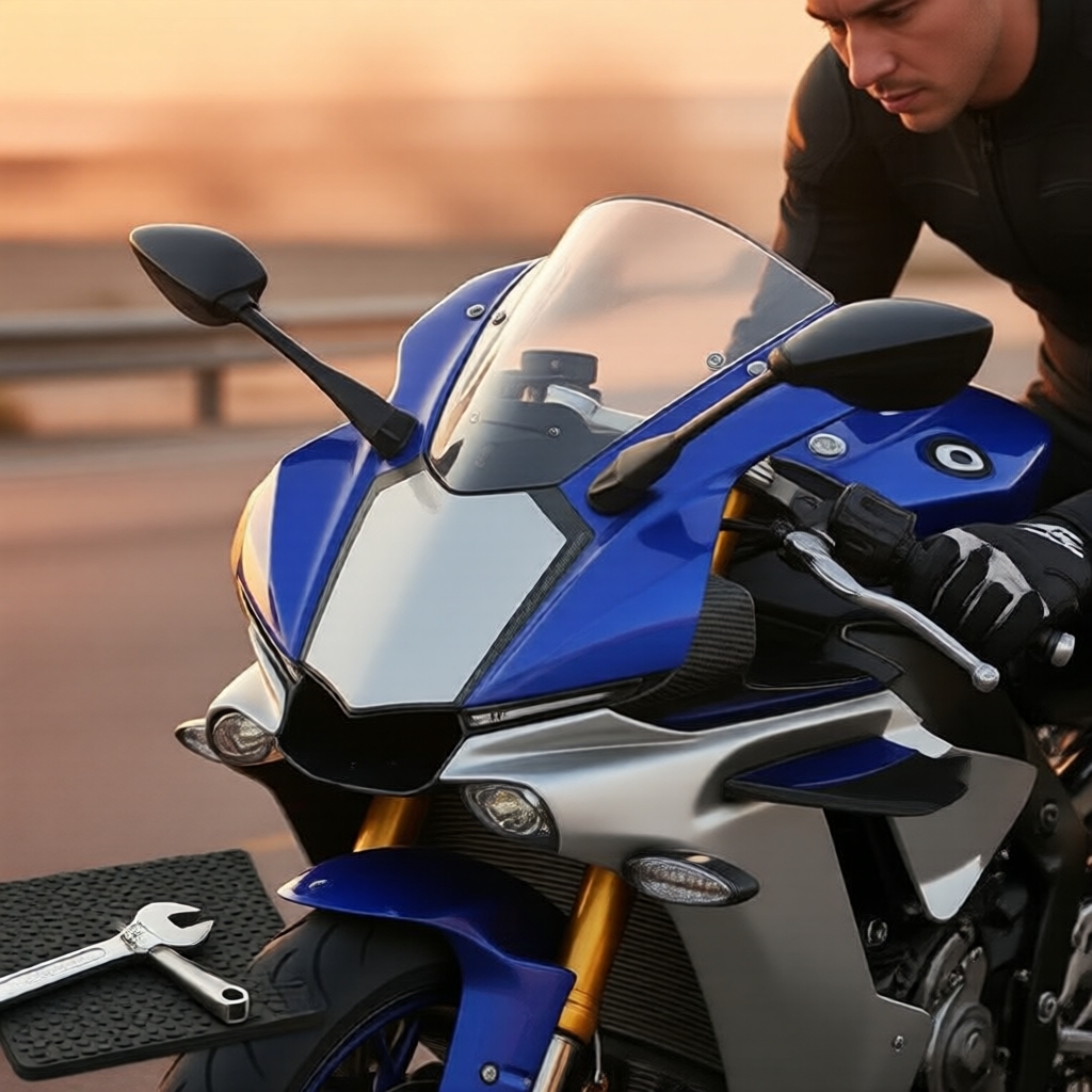 Spoiler de Kit de Modificação de Aerofólio para Carenagem com Alerons 3D Yamaha