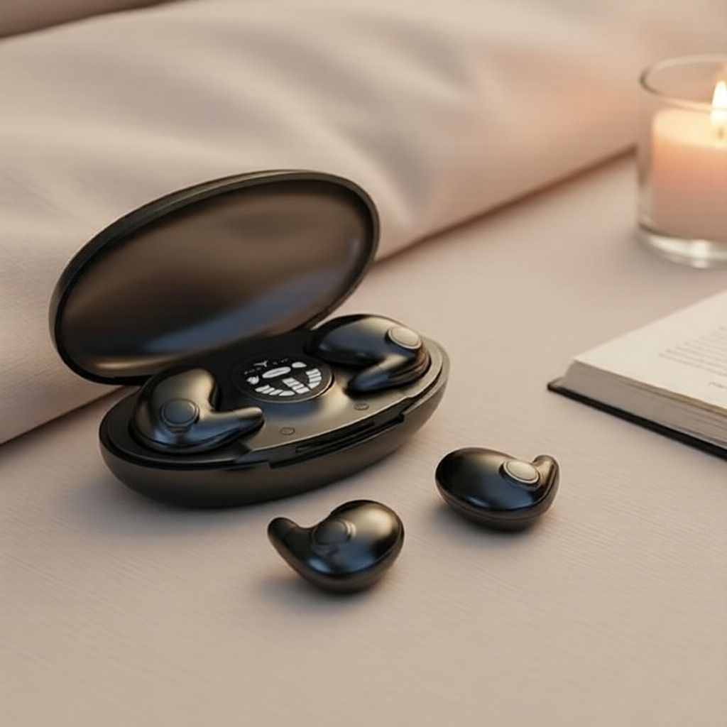 Fones de ouvido Bluetooth MD538 Invisible Sleep: ANC à prova d'água, graves profundos e chamadas HD