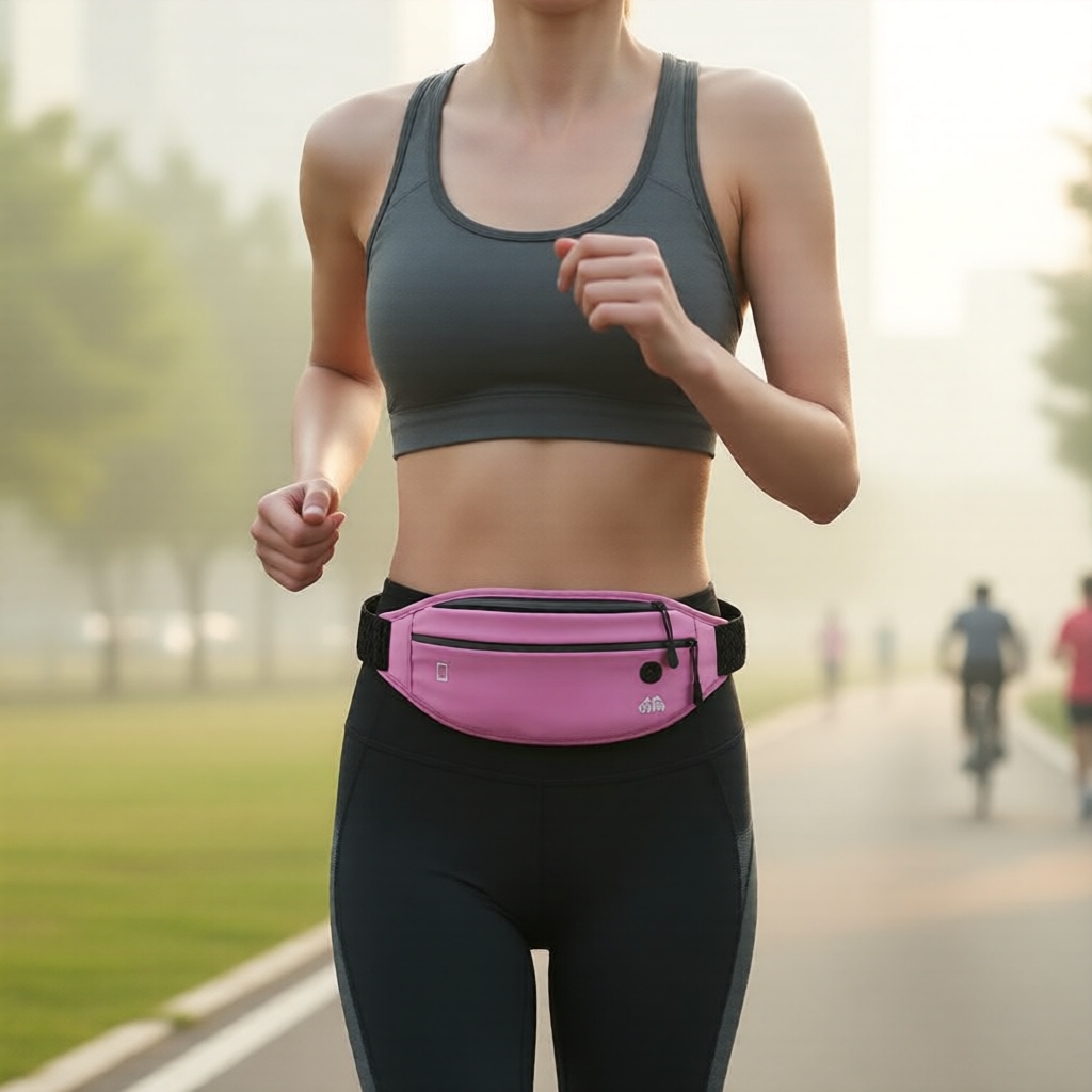 Cinto de Corrida Fitness com Bolsa de Hidratação para Esportes ao Ar Livre