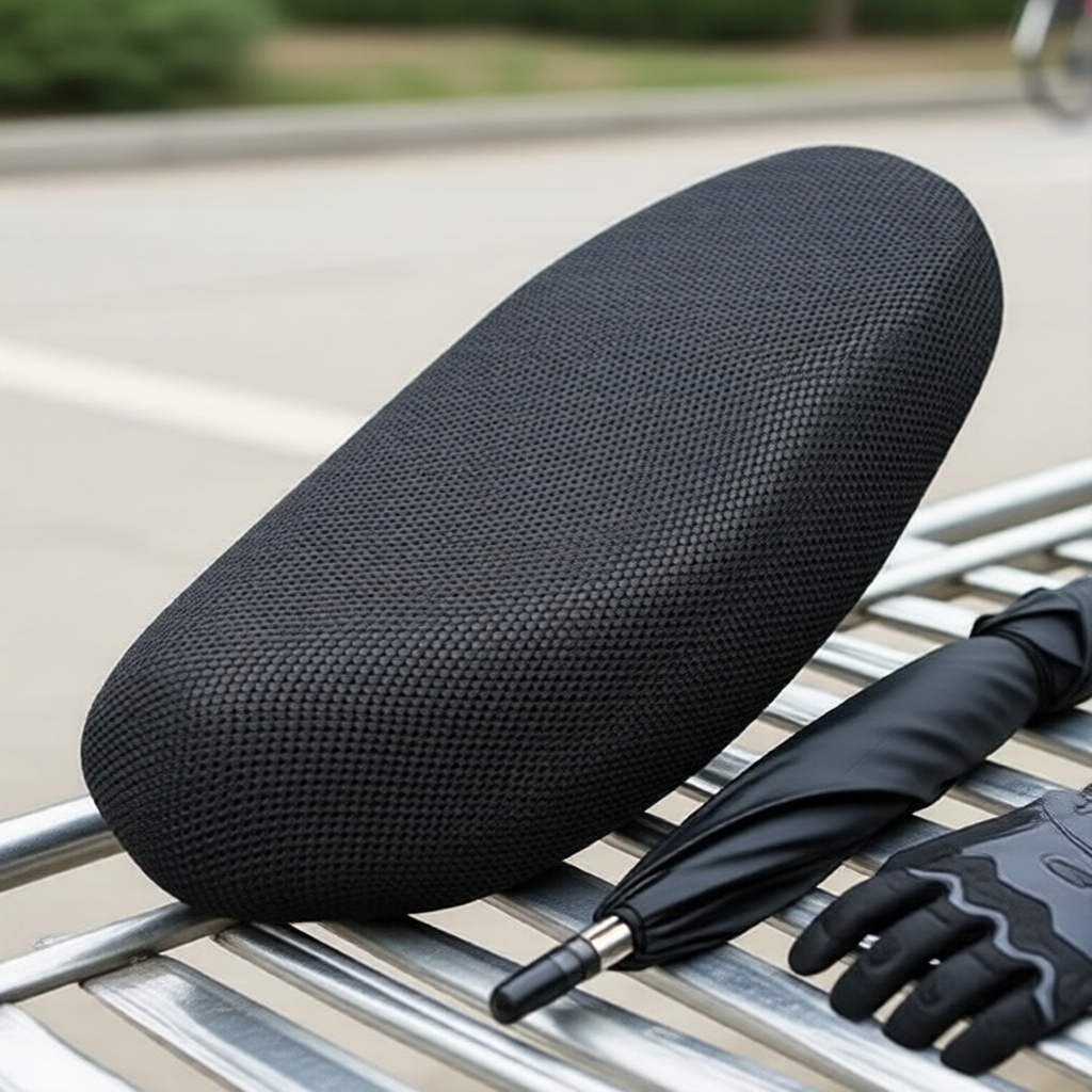 Capa de Assento 3D de Malha Respirável à Prova D'água Antiderrapante, Ajuste Universal para Moto/Scooter
