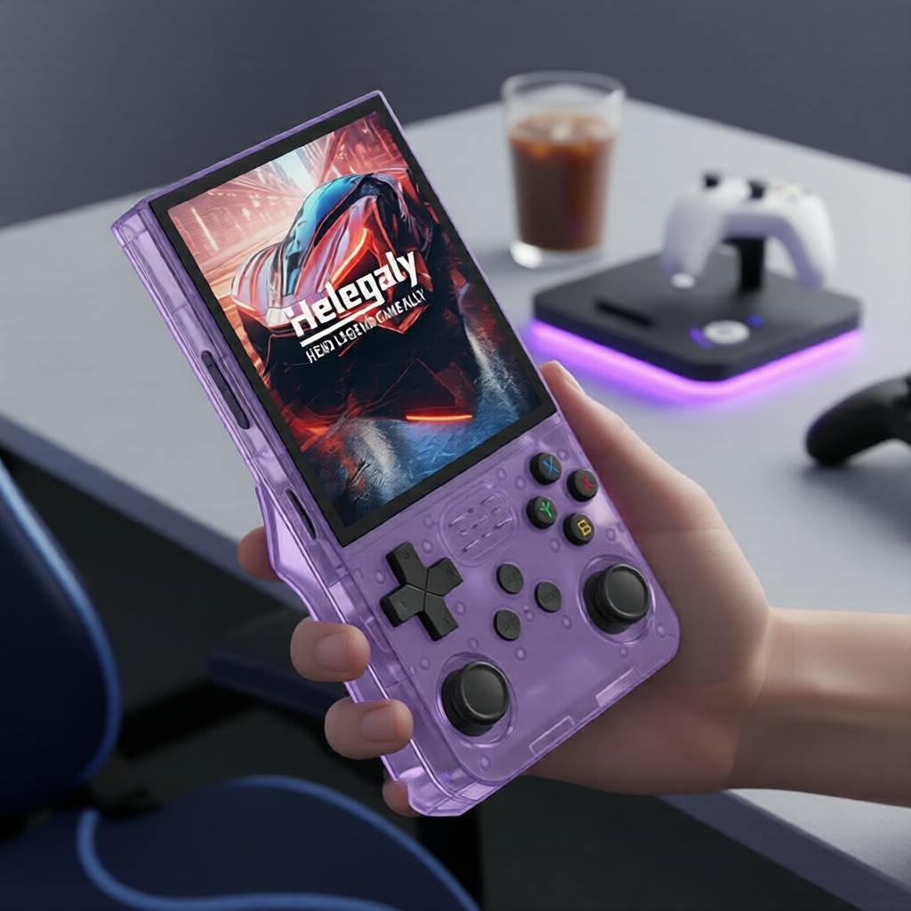 Console portátil retrô 3,5 IPS R36S com mais de 15.000 jogos pré-carregados – presente para crianças e adultos