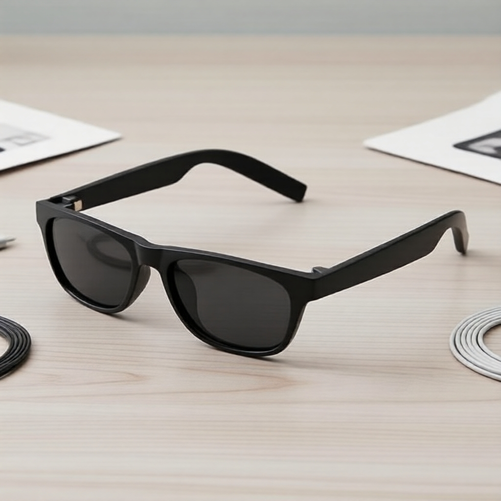 Óculos de Sol Inteligentes com Assistente de Voz Bluetooth, Câmera HD, Moda, Esportivos ao Ar Livre para Homens e