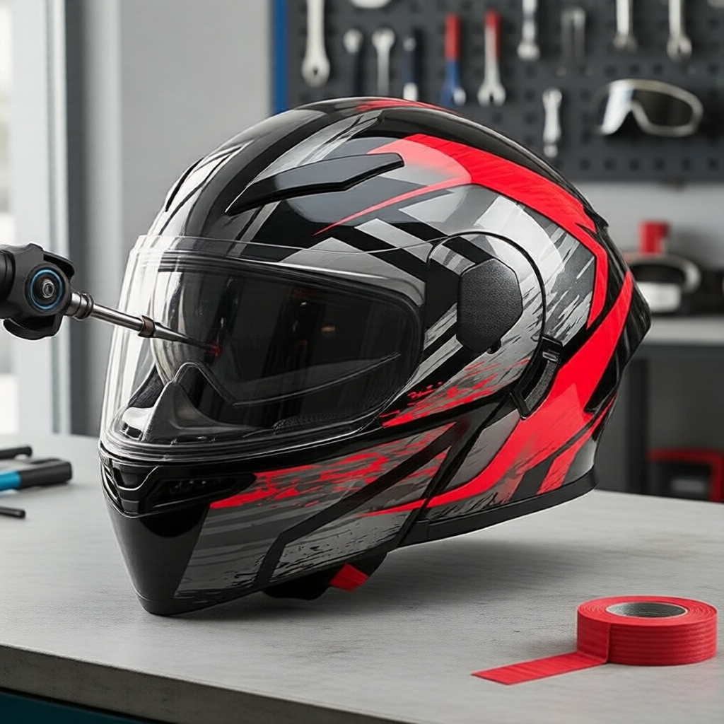 Capacete Modular Flip-Up para Motocicleta com Viseira Dupla, Totalmente Fechado, Forro EPS, Certificado DOT