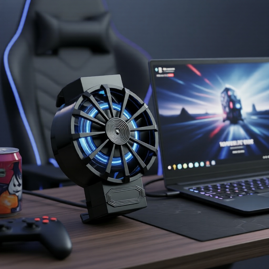 Telefone portátil para jogos com cooler e ventilador de refrigeração para vídeos