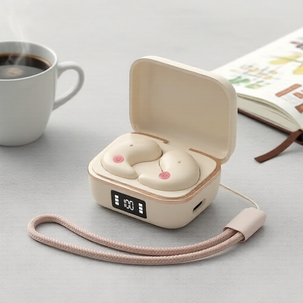 SENBENBAO X55 PRO Fones de Ouvido Estéreo HiFi, IPX5 à Prova d’Água, Cancelamento de Ruído por Toque