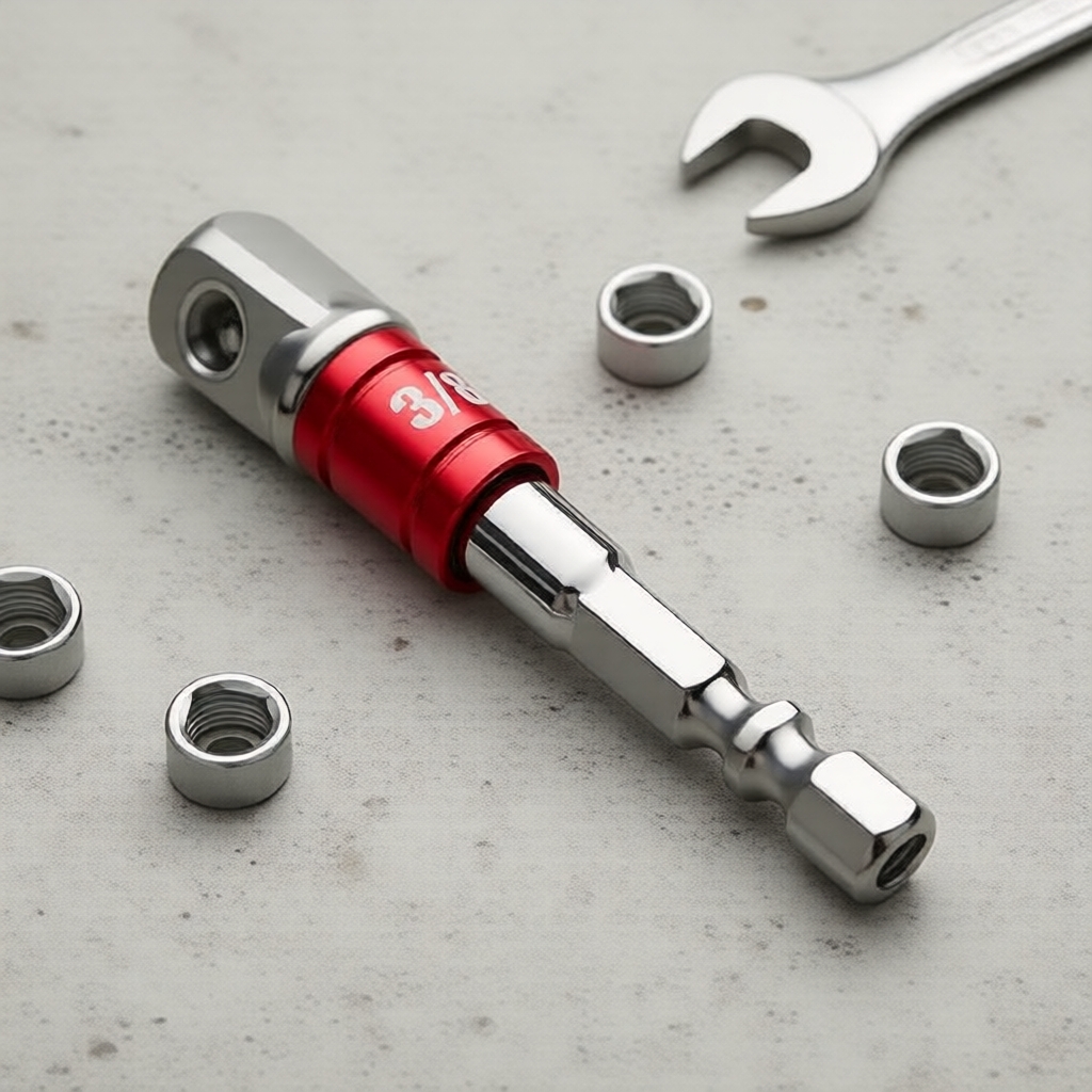 Conjunto de Soquetes Ajustáveis Universal, Serve para Fixadores Hexagonais de 10-19 mm, 2 Peças Compatível com Furadeira