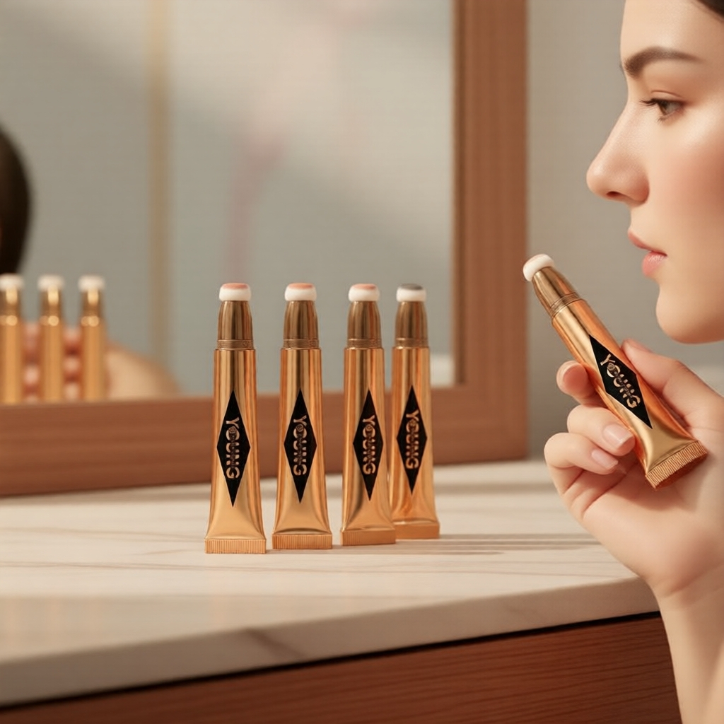 YOUNG VISION Bastão Contorno Blush Iluminador 12ml - Maquiagem Líquida Multicolorida para Glow de Primavera, Oficial