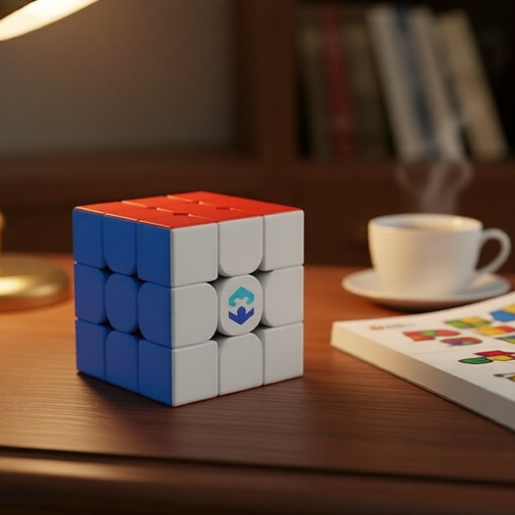 ZCUBE Tianma X3 Cubo de Velocidade Magnético 3x3, Ímãs Duplos 48/64, Sistema de Eixo Magnético com Mola, Com Tripé,