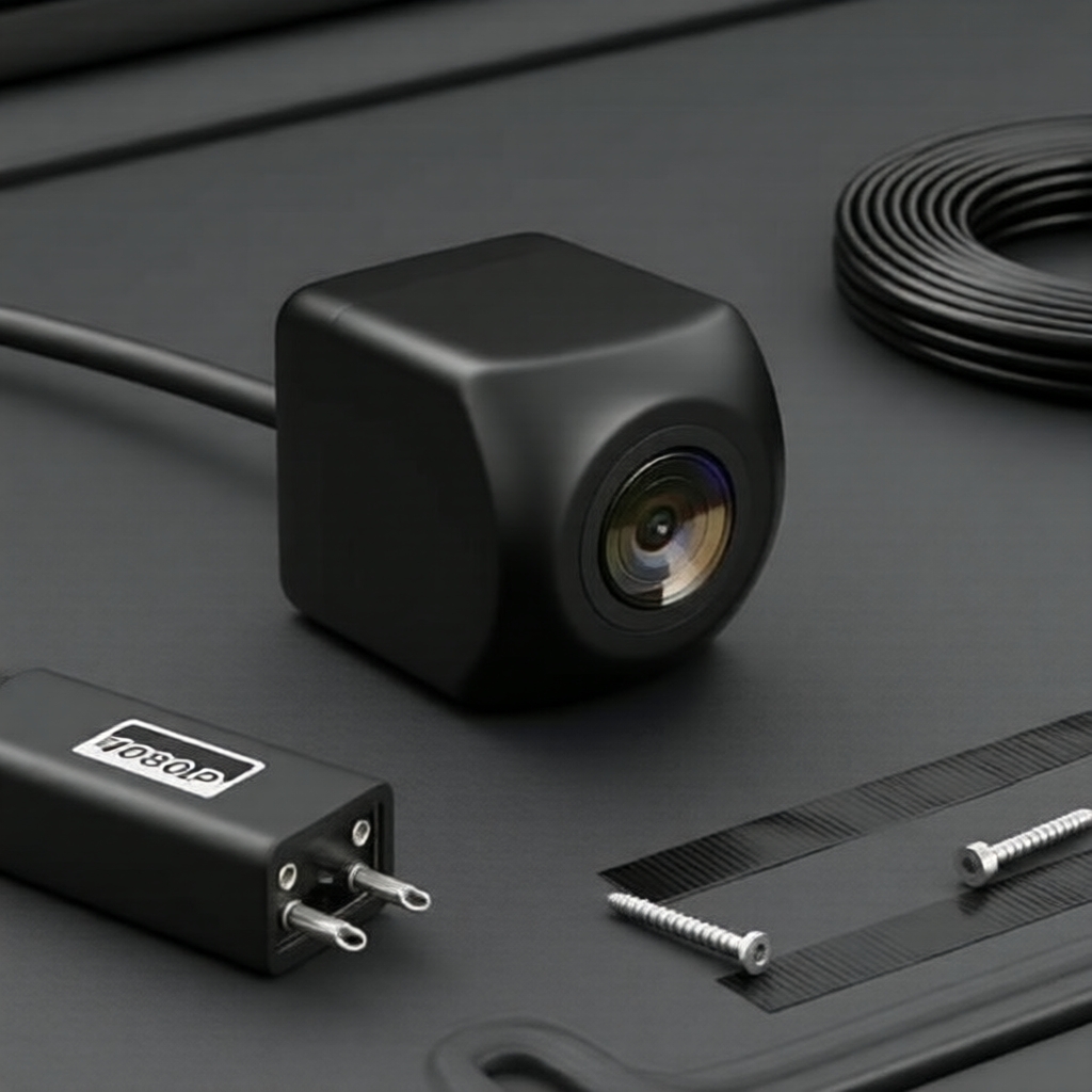 Câmera de ré à prova d'água AHD 4 pinos 1080P para DVR automotivo/espelho dash cam