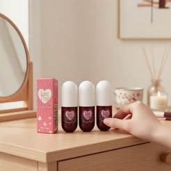 Brilho Labial Espelhado Dragon Ranee Love Tint: Longa duração, à prova d'água, altamente hidratante, brilho intenso,